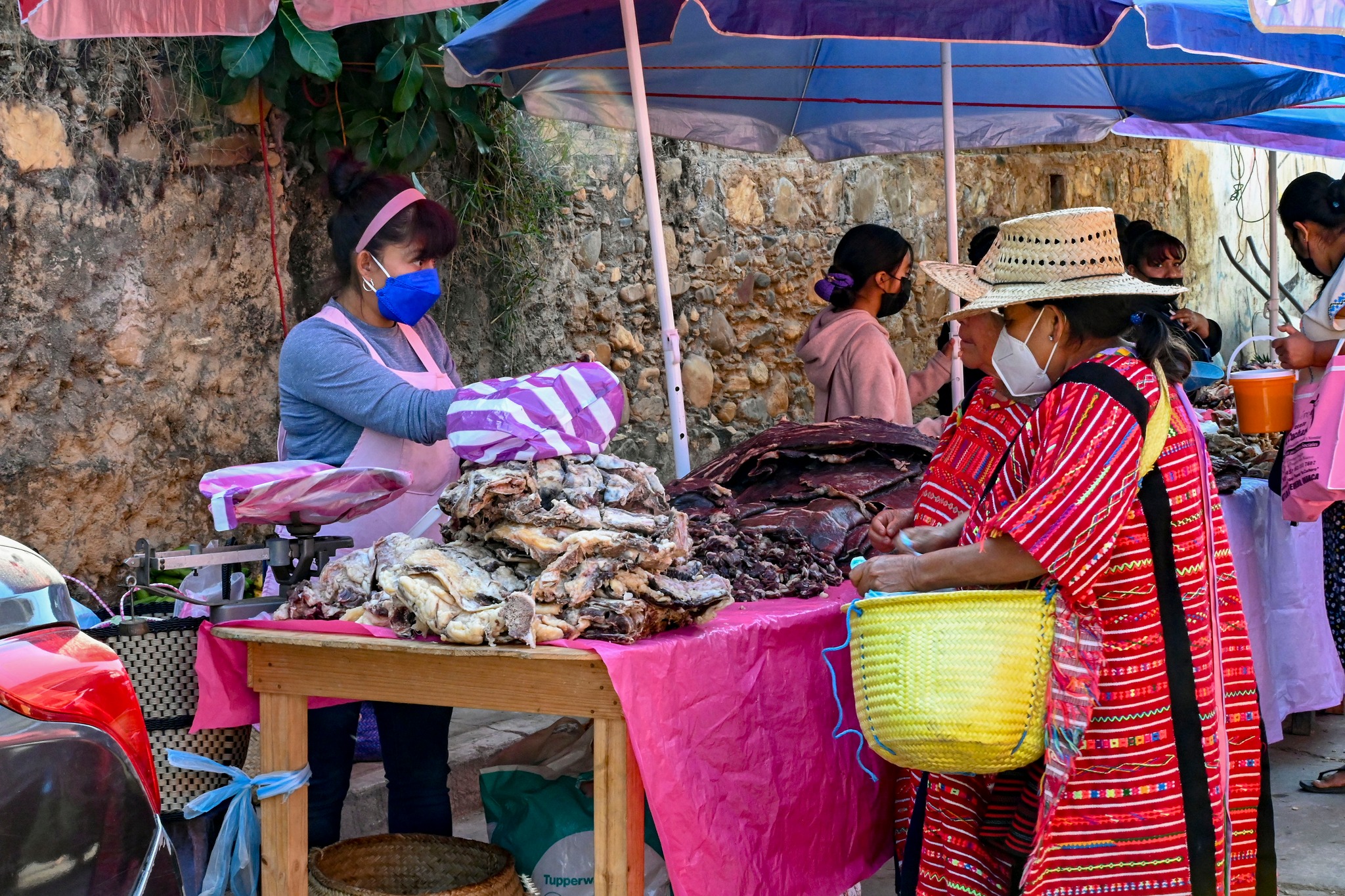 Día de Plaza en Putla Villa de Guerrero Leche con tuna
