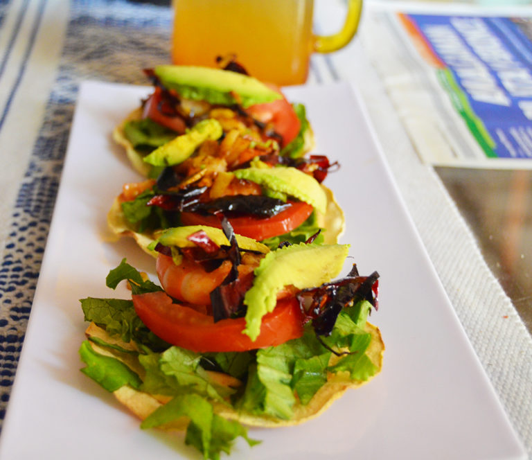 Tostaditas de camarón