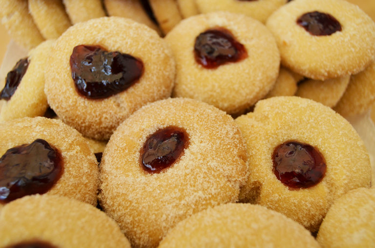 Receta de Besitos con mermelada