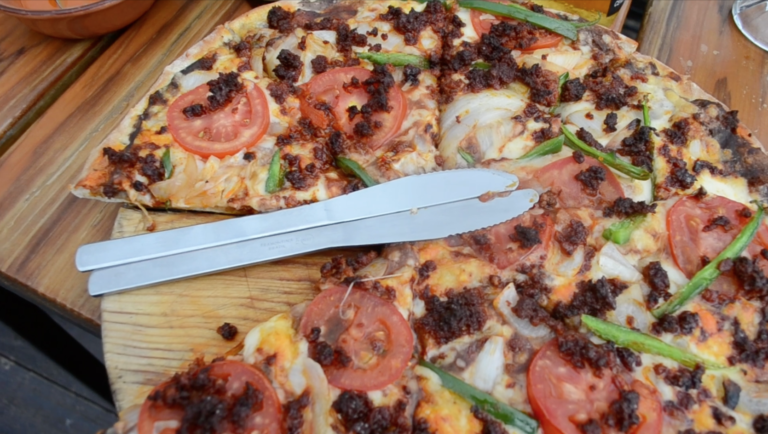 Pizza mexicana en la Azotea 360