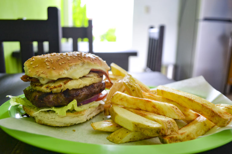 Hamburguesas caseras de Sirloin en la Col. Reforma