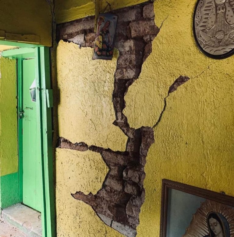 La Morenita, en San José del Pacífico, golpeado por el terremoto