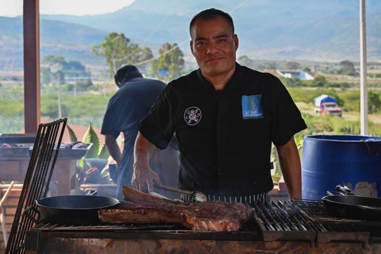 Toda la carne al asador en El Chef Zapoteco