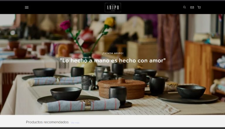 Reabre Aripo tienda en línea